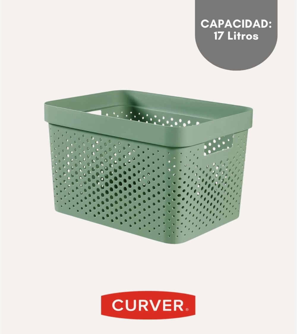 Cesta con Asas Infinity de Plástico Reciclado