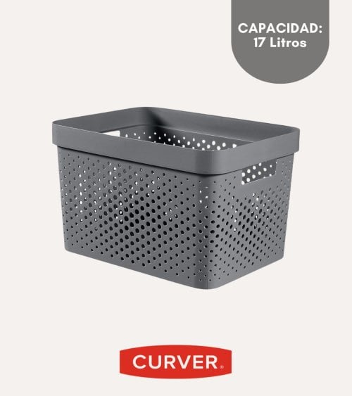 Cesta con Asas Infinity de Plástico Reciclado