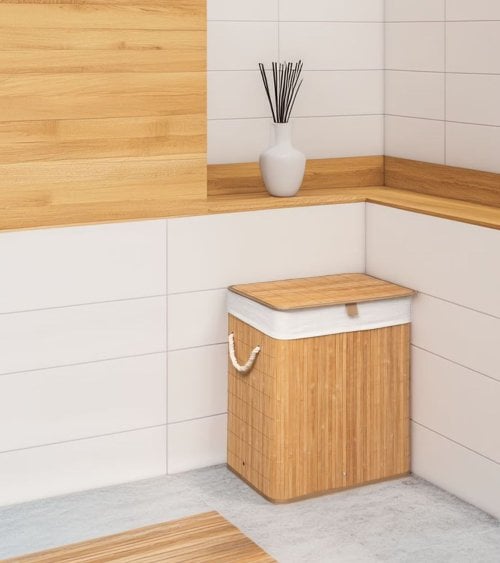 Cesto Rectangular para la Colada de Bambú