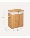 Cesto Rectangular para la Colada de Bambú
