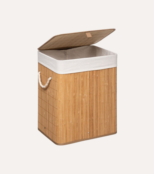 Cesto Rectangular para la Colada de Bambú