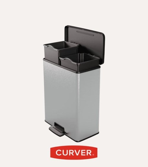 Cubo de Pedal Deco Bin 26 + 26 L de Plástico Reciclado