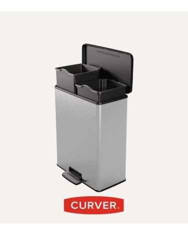 Cubo de Pedal Deco Bin 26 + 26 L de Plástico Reciclado