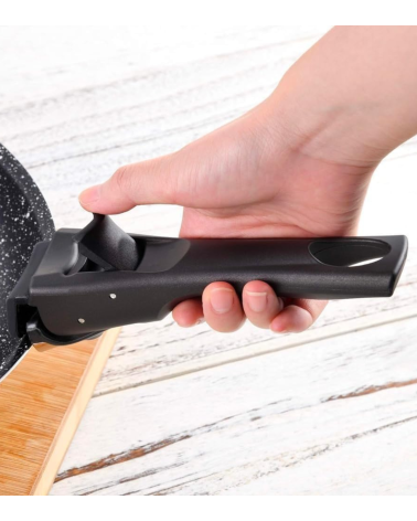 Set de 3 Cazos con Mango Extraíble de Aluminio