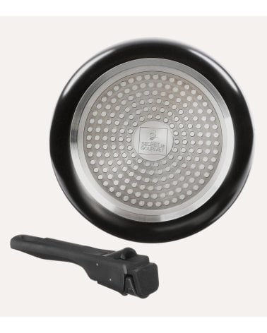 Set de 3 Cazos con Mango Extraíble de Aluminio