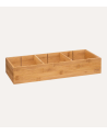 Organizador con Separadores Extraíbles Tidy Smart de Bambú