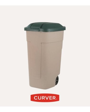 Cubo para Exterior con Ruedas de Plástico