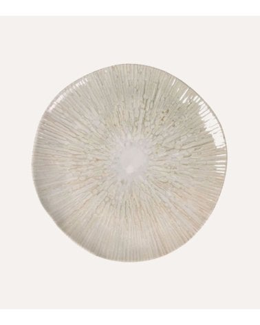 Plato Llano Anya con Borde Irregular de Gres