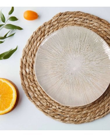 Plato de Postre Anya con Borde Irregular de Gres