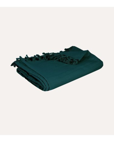 Cubrecama con Flecos de Algodón