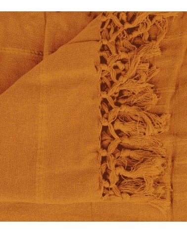 Cubrecama con Flecos de Algodón