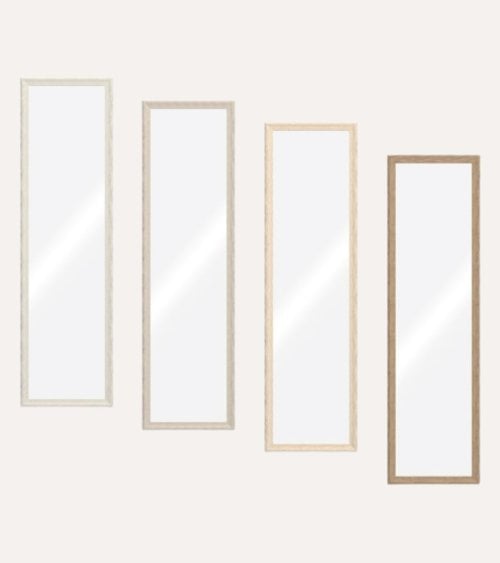 Espejo para Puerta con Marco de Acabado Madera Suave