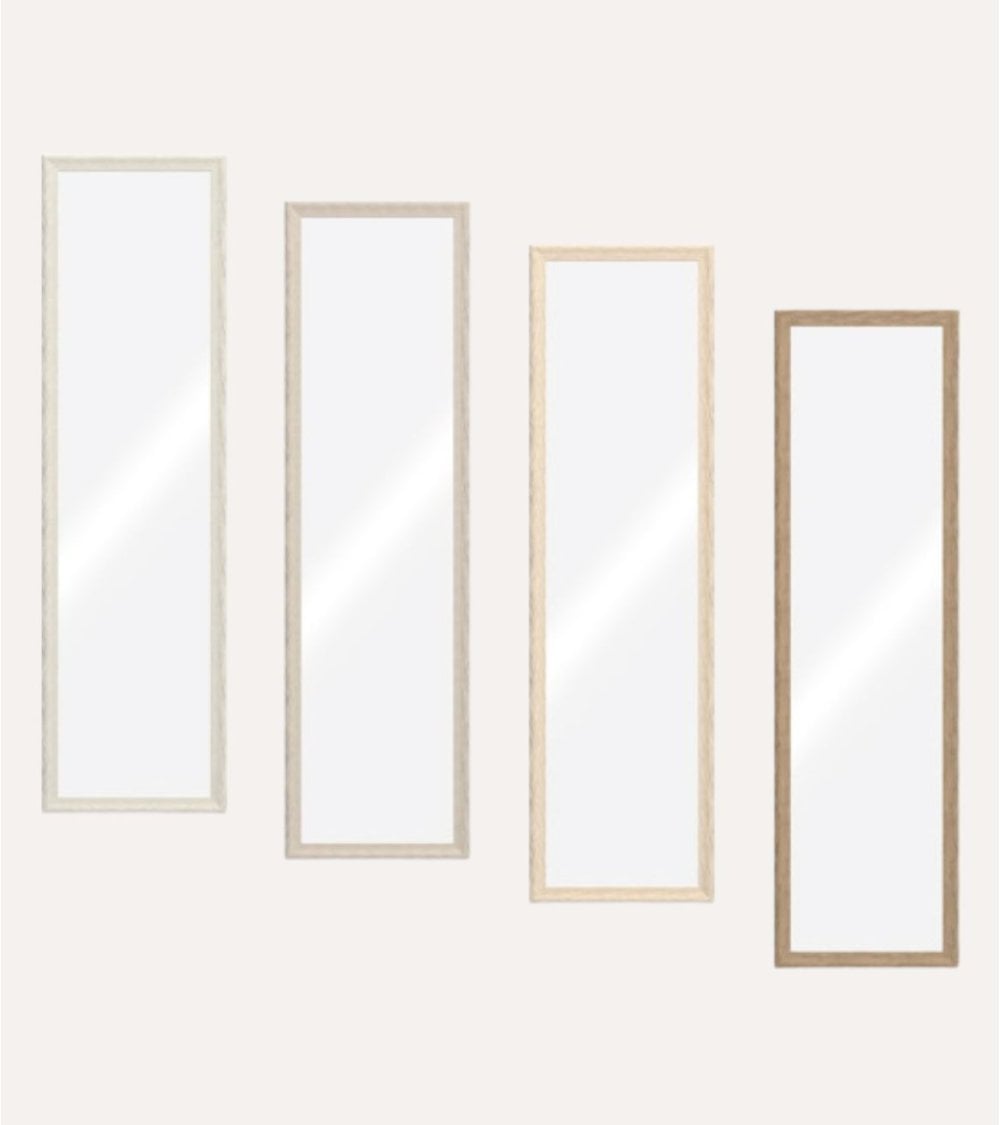 Espejo para Puerta con Marco de Acabado Madera Suave