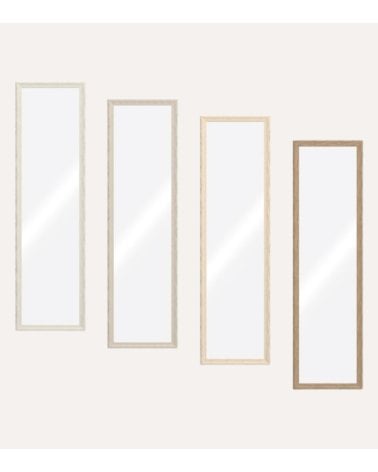 Espejo para Puerta con Marco de Acabado Madera Suave