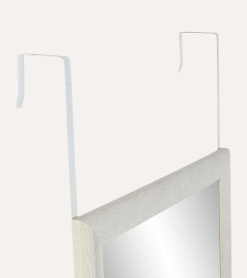 Espejo para Puerta con Marco de Acabado Madera Suave