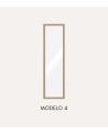 Espejo para Puerta con Marco de Acabado Madera Suave