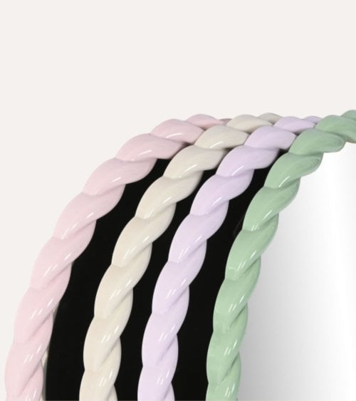 Espejo Circular Trendy de ABS y Cristal