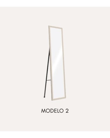 Espejo de Pie Vestidor con Marco de Acabado Madera Suave