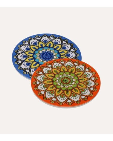 Salvamantel Redondo Mandala de Cerámica