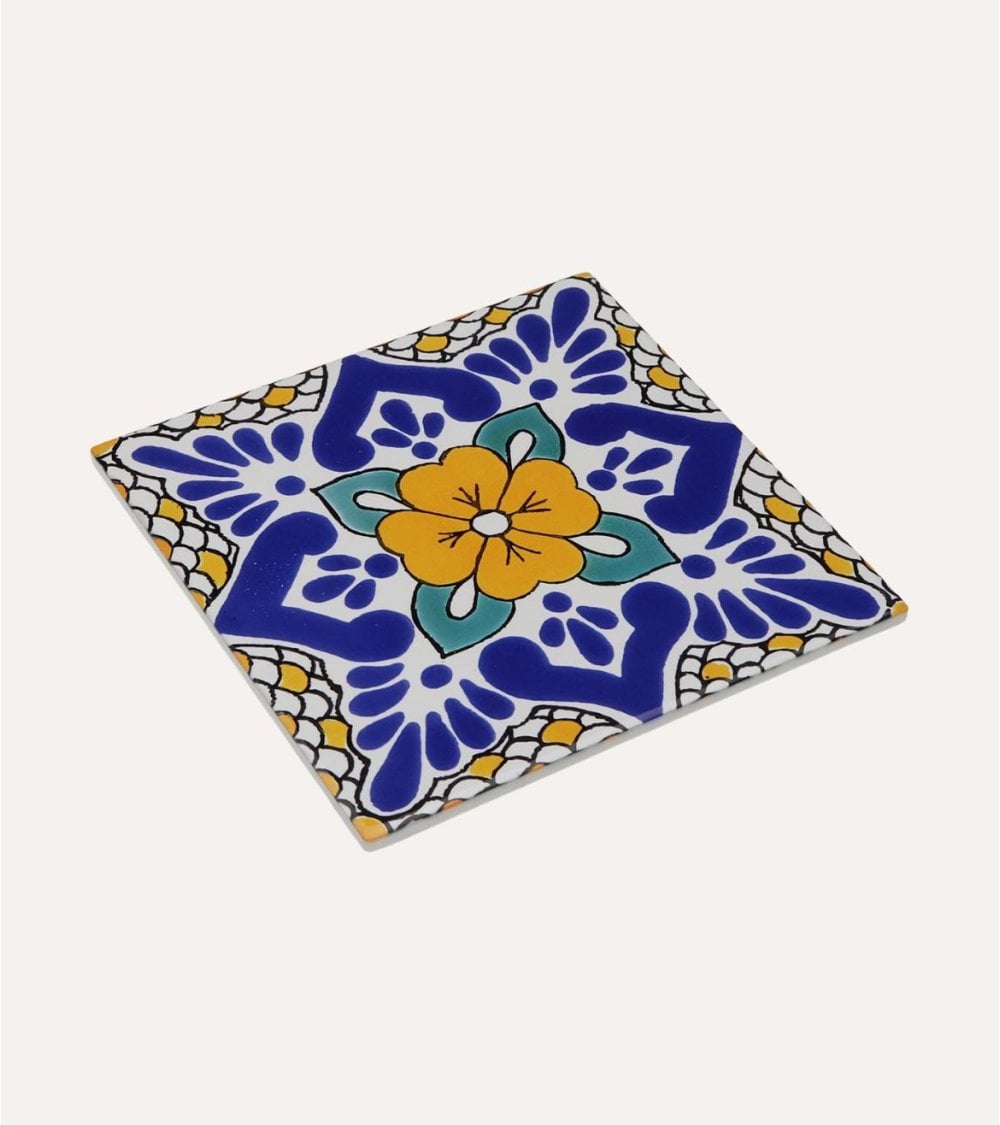 Salvamantel Cuadrado Azulejo de Cerámica