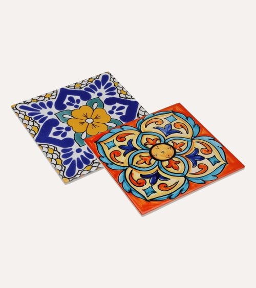 Salvamantel Cuadrado Azulejo de Cerámica