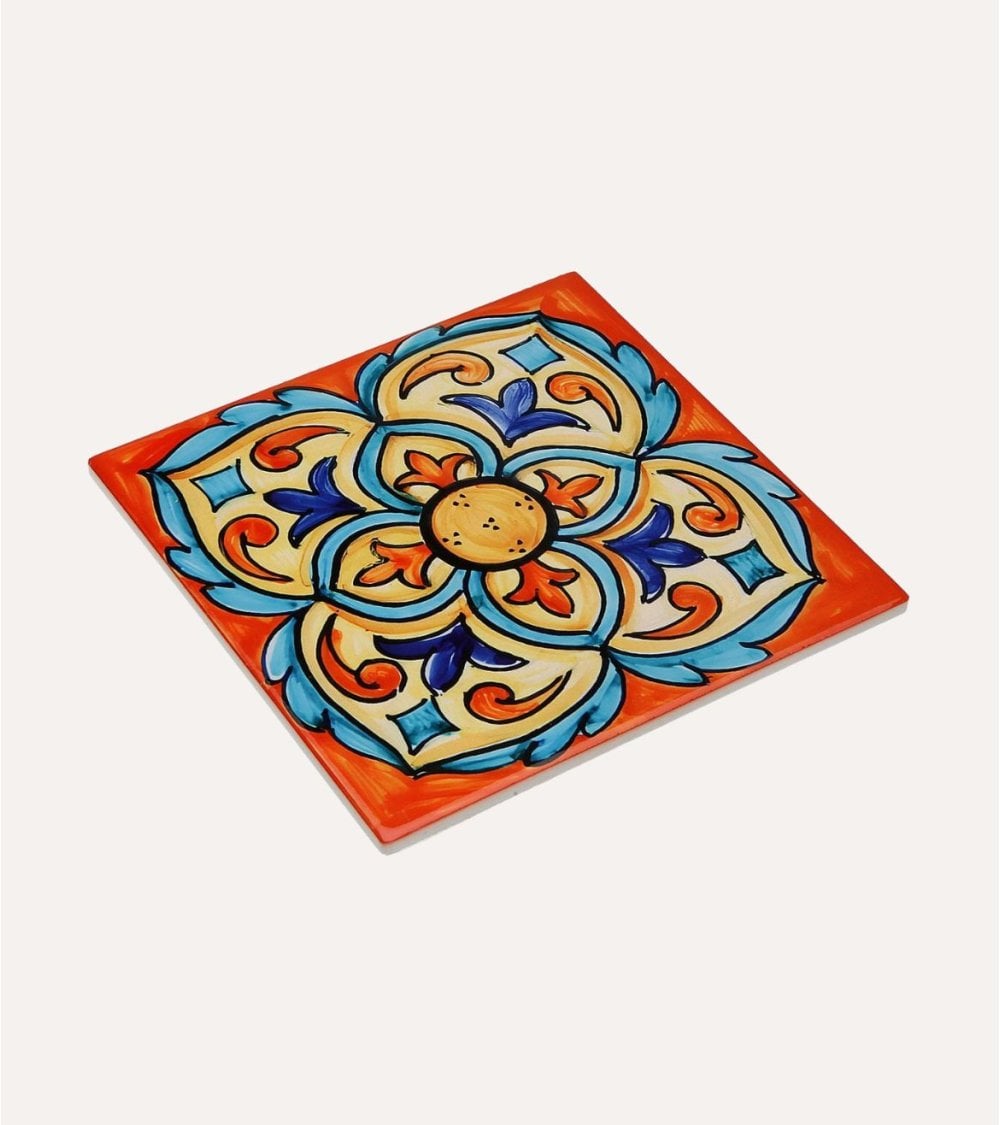 Salvamantel Cuadrado Azulejo de Cerámica
