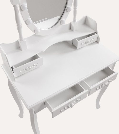 Tocador Charm con Taburete y Luces LED