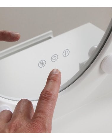 Tocador Charm con Taburete y Luces LED