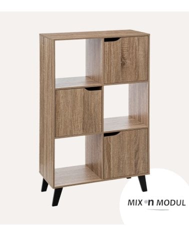 Estantería Mix N'Modul de 6 Módulos con 3 Puertas