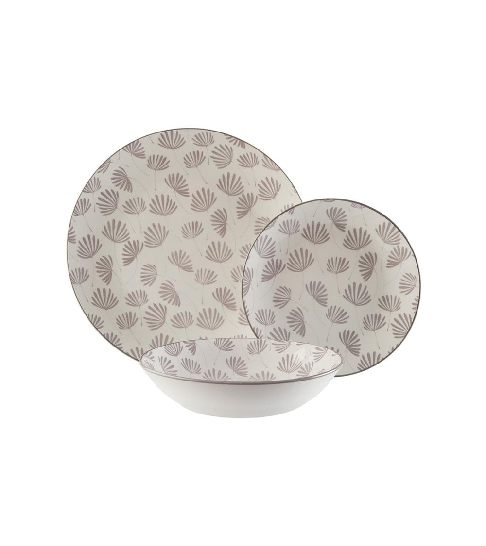 Vajilla de Porcelana de 18 Piezas Grand