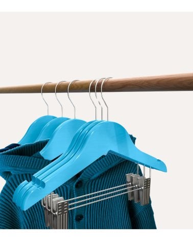 Percha de Color Infantil con Pinzas de Madera