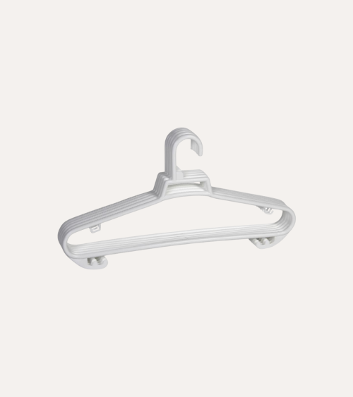 Set de 6 Perchas Doble Grueso de Plástico