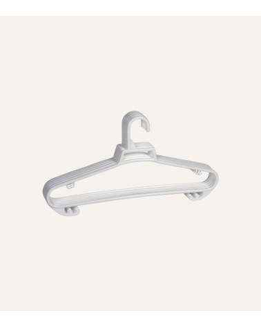 Set de 6 Perchas Doble Grueso de Plástico