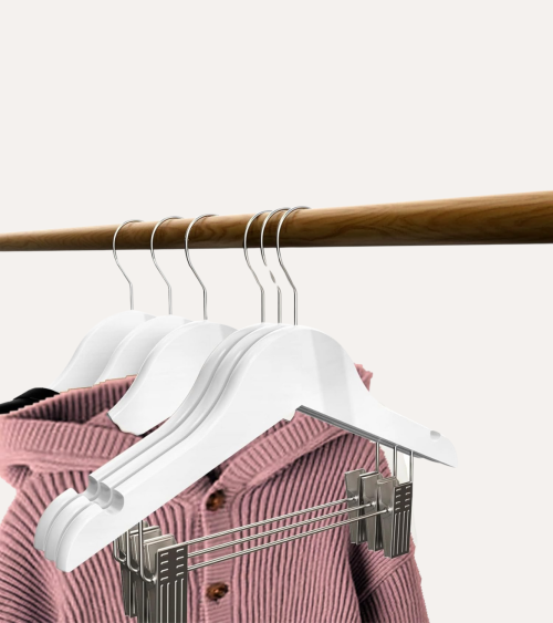 Percha Infantil con Pinzas de Madera