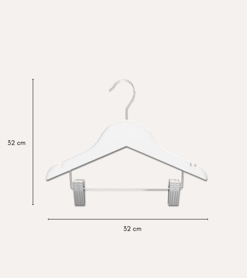 Percha Infantil con Pinzas de Madera