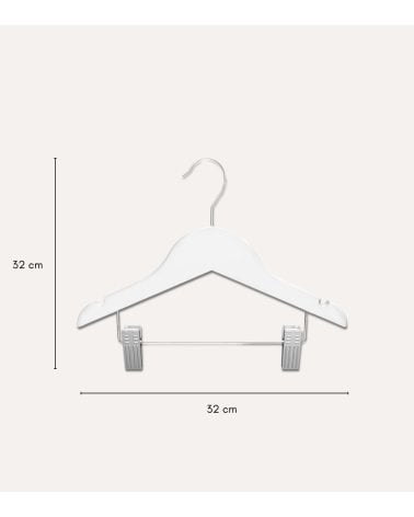 Percha Infantil con Pinzas de Madera