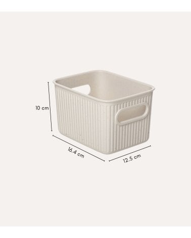 Cesta Rectángular Baobab de Plástico