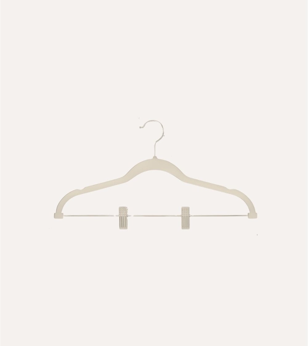 Percha con Pinzas de Terciopelo