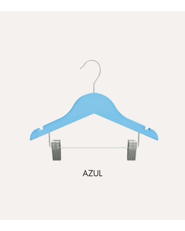 Percha de Color Infantil con Pinzas de Madera