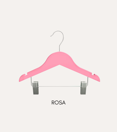 Percha de Color Infantil con Pinzas de Madera