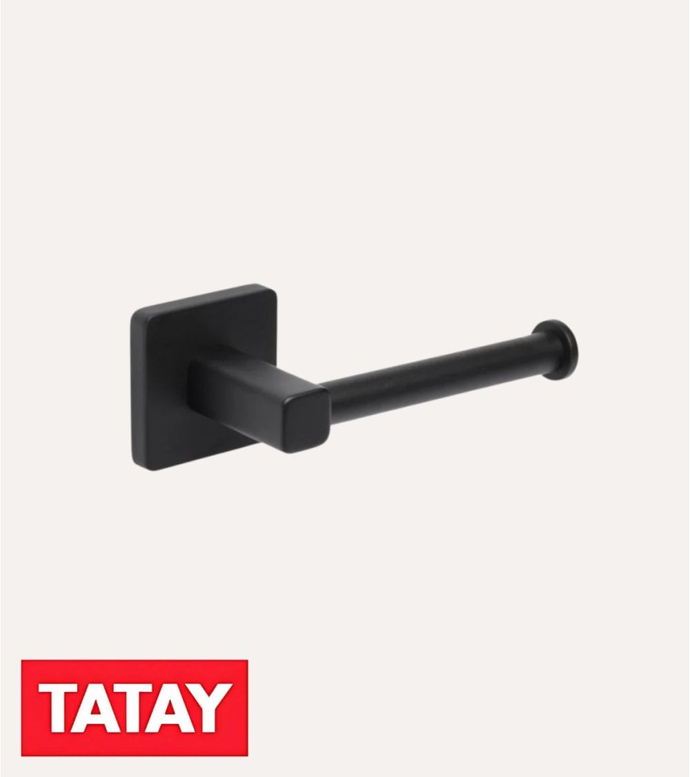 Portarrollos para Baño Nero de Acero Inoxidable