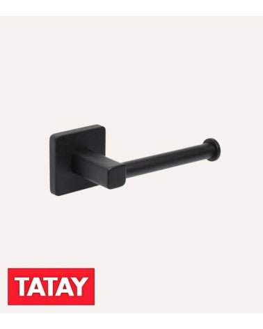 Portarrollos para Baño Nero de Acero Inoxidable