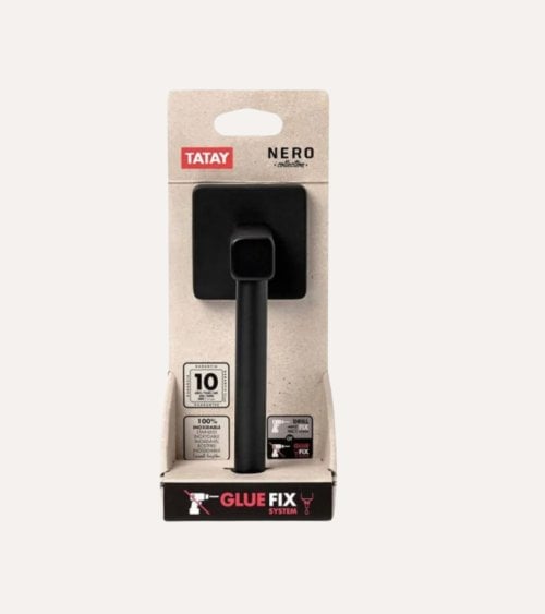 Portarrollos para Baño Nero de Acero Inoxidable