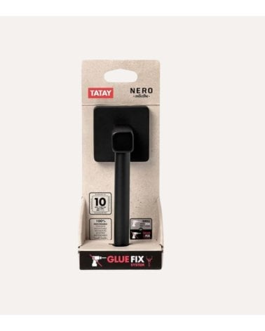 Portarrollos para Baño Nero de Acero Inoxidable