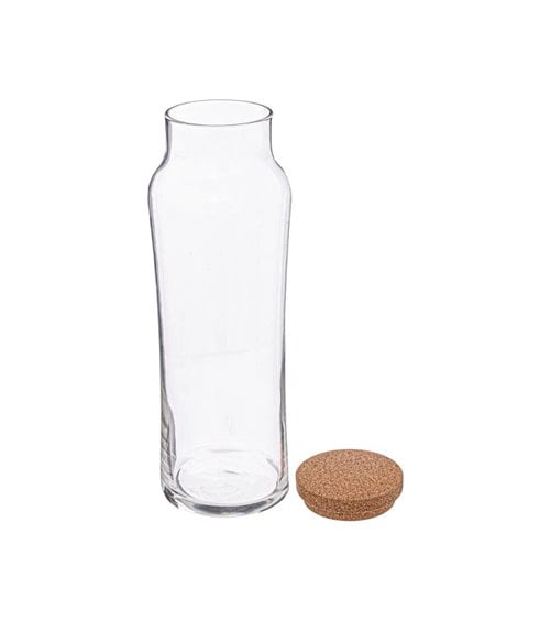 Botella de Cristal con Tapón de Corcho Slim Spring
