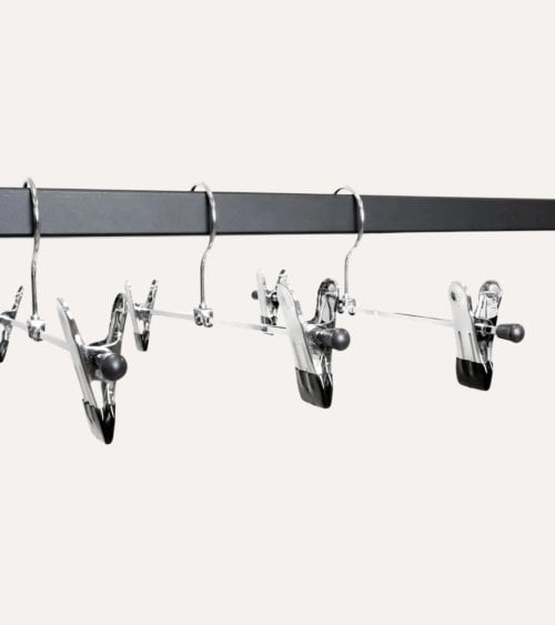 Set de 3 Perchas con Pinzas de Metal