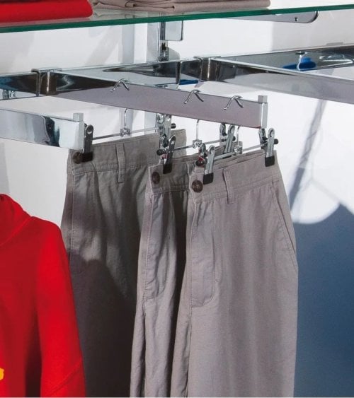 Set de 3 Perchas con Pinzas de Metal