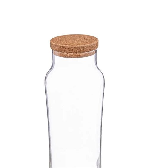 Botella de Cristal con Tapón de Corcho Slim Spring