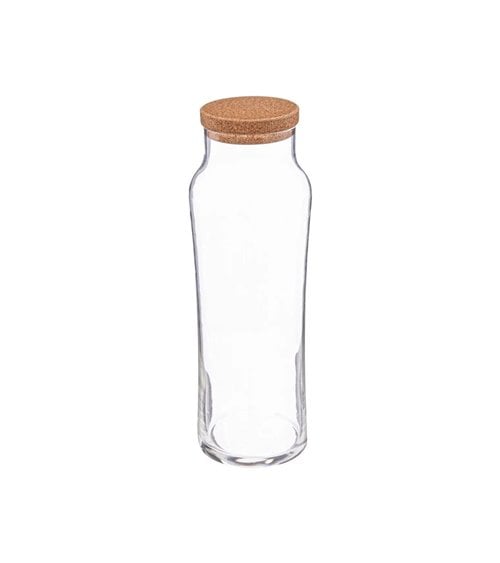 Botella de Cristal con Tapón de Corcho Slim Spring