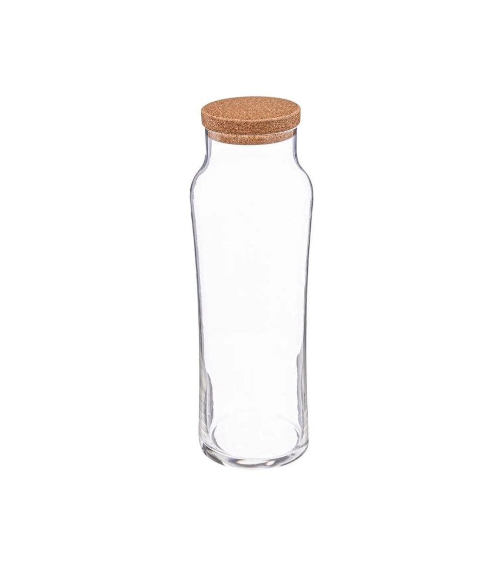 Botella de Cristal con Tapón de Corcho Slim Spring
